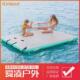厂家直销户外充气水上浮床海上多人休闲浮排浮桥平台移动钓鱼码 头