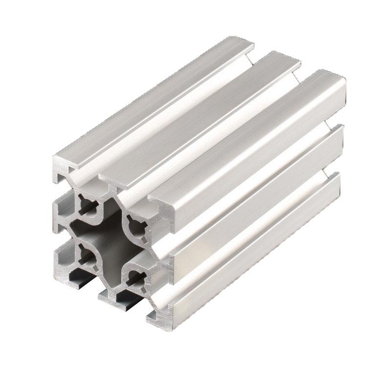 坚闽铝业直销工业铝型材5050h双槽铝合金流水线型材可切割打孔