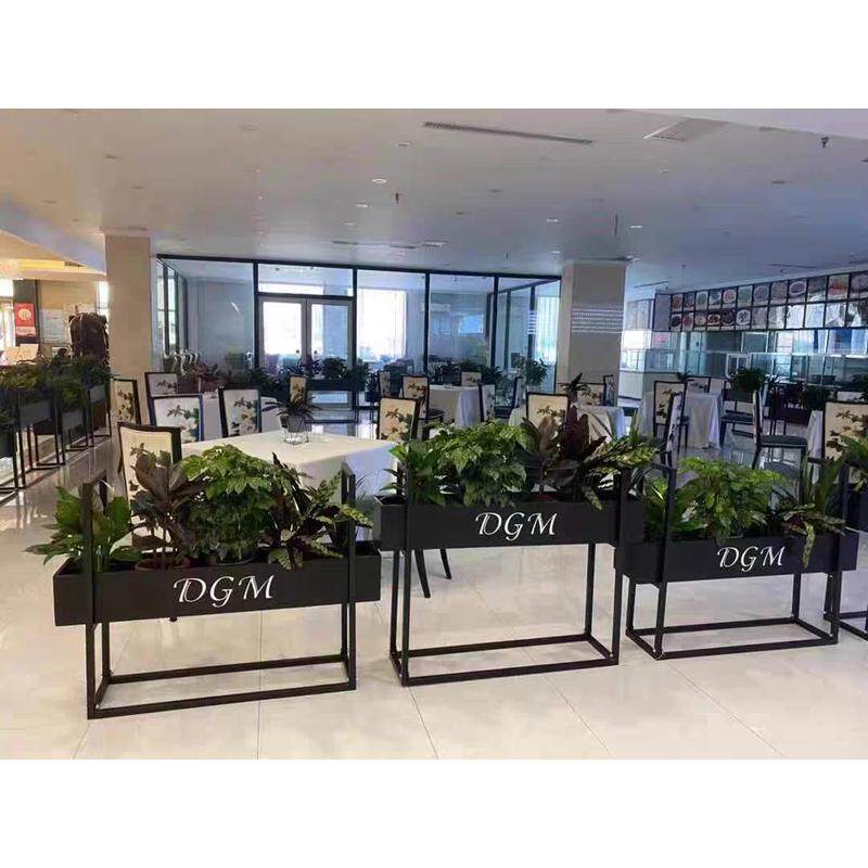 围栏花架户外餐厅隔断外摆铁艺花箱室内商业街咖啡厅植物花盆