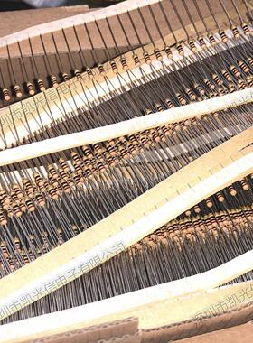 碳膜电阻1/4w0.25w300r300欧300e5%直环五色插电阻5000只