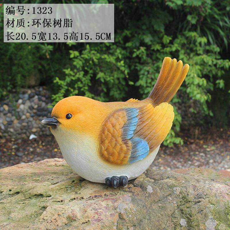 货源户外园林仿真庭院花园树脂工艺品创意鸟模型别墅小鸟摆件