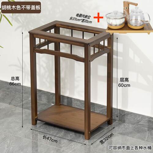 沙发边几茶台茶桌小茶几边柜小桌子实木客厅煮茶烧水架泡茶水柜子