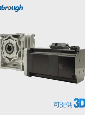 86蜗轮减速刹车无刷电机dc48v659w3000rpm减速比5-100