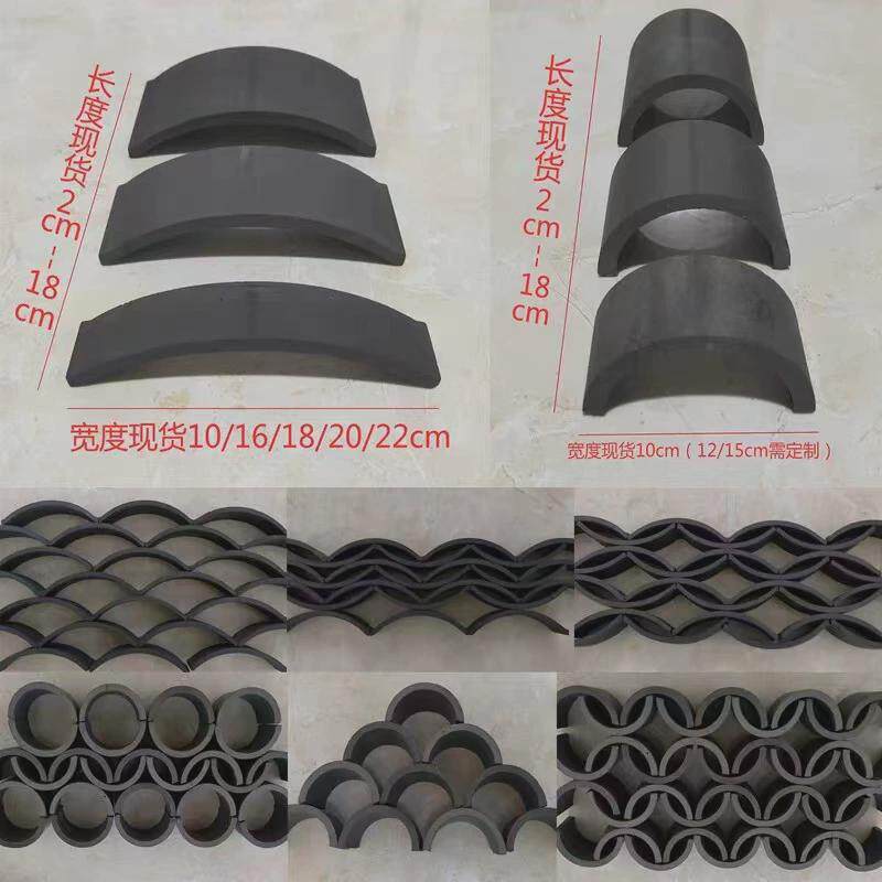 仿古立瓦铺地拼花立瓦青瓦立瓦古建立瓦条装饰立瓦条半圆筒瓦青瓦