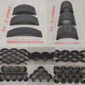 仿古立瓦铺地拼花立瓦青瓦立瓦古建立瓦条装 饰立瓦条半圆筒瓦青瓦