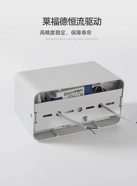 宝阁led明装筒灯方形无主灯格栅灯客厅过道cob双头防眩斗胆灯