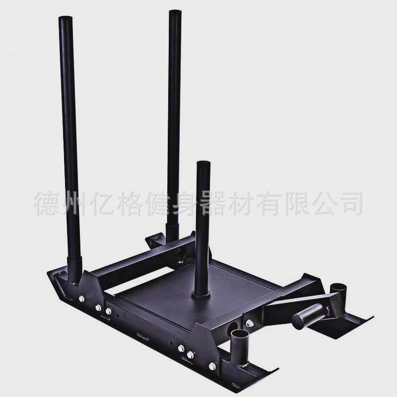 健身杠铃片负重训练雪橇船式推拉负重雪橇车阻力抗训练厂家