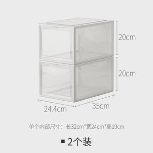 柜储物加厚防尘简易鞋 子鞋 架整 盒收纳盒透明塑料鞋 x1aw鞋