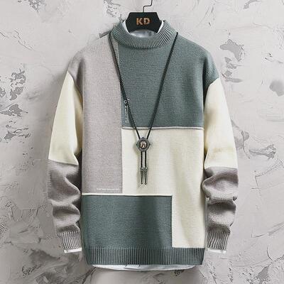 rendy Spring Sweater Loose Thermal Thick Sreetwear Men Winte