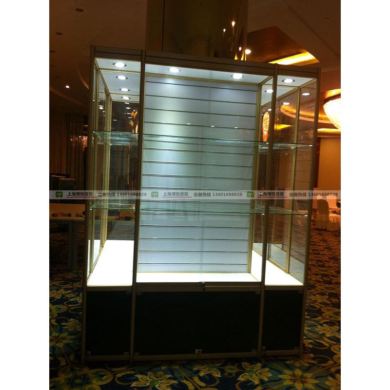 槽板展柜展会展架参展货柜铝钛合金货架组装货架饰品陈列架亚克力