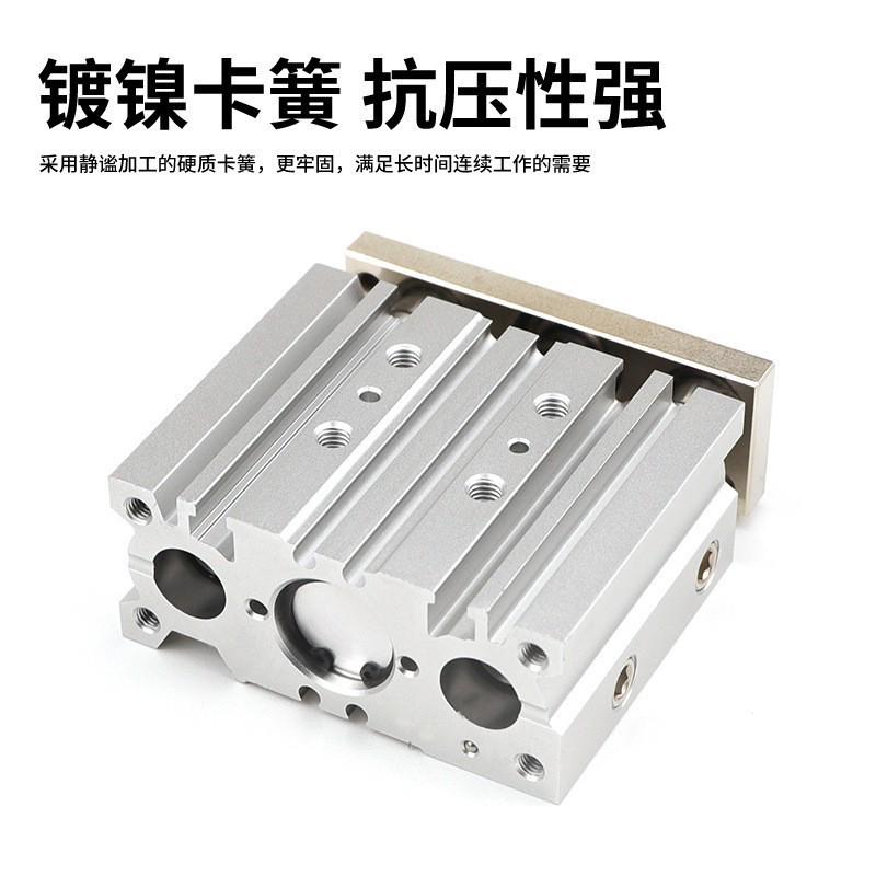 薄型杆导带气缸mgpm25x10/20/30/40/50/60/75/100/125~200-z