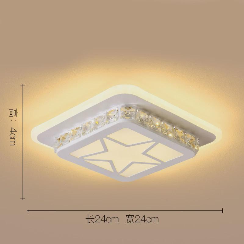 水晶圆形led阳台灯过道灯走廊灯入户灯门厅灯玄关灯筒灯现代灯具