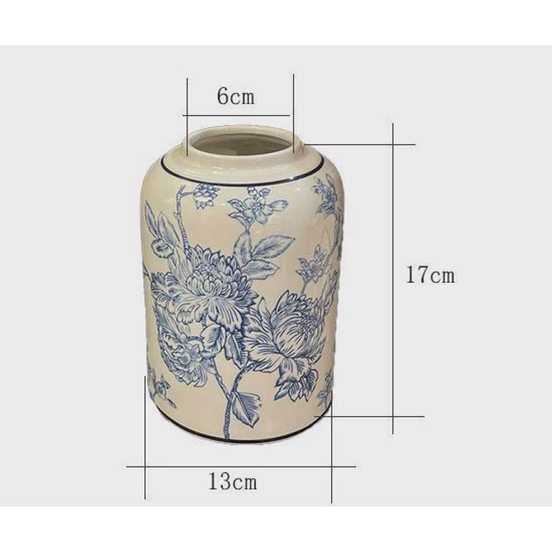 青花瓷陶瓷花瓶中式客厅插花花器玄关餐桌复古装饰品新中式摆件,家居饰品,装饰摆件,淘宝优惠券,粉丝福利购,淘宝优惠卷