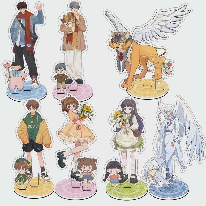 动漫百变小樱魔卡少女樱同人周边亚克力立牌小狼 知世 月桌面摆件