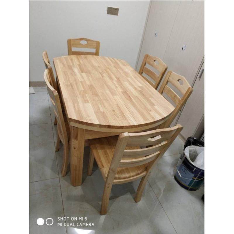 全实木餐桌椅组合现代中式餐桌家用圆形伸缩餐厅桌椅折叠圆桌饭桌,住宅家具,实木餐桌,淘宝优惠券,粉丝福利购,淘宝优惠卷