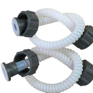 厂家直售连接用铁氟龙波纹管白色ptfe工业软管化工管由壬法兰pcb