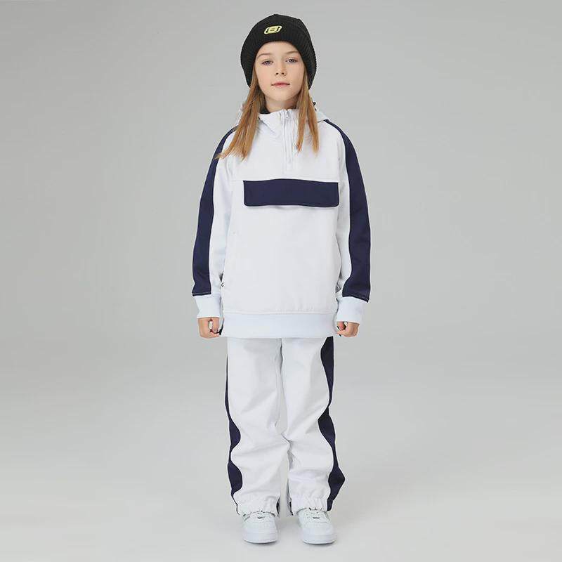 雪怡派新款儿童滑雪服套装分体男童防水女童户外亲子雪中大童服