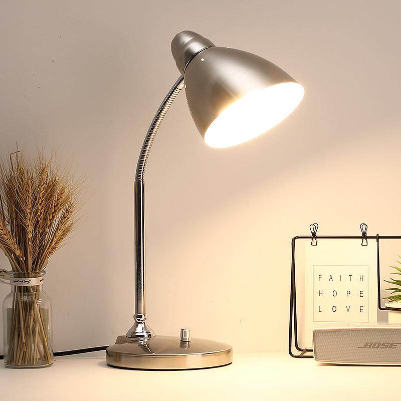 黄光复古办公护眼台灯金属高亮暖色插电式e27螺口美式酒店工作灯,家装灯饰光源,护眼吸顶灯,淘宝优惠券,粉丝福利购,淘宝优惠卷