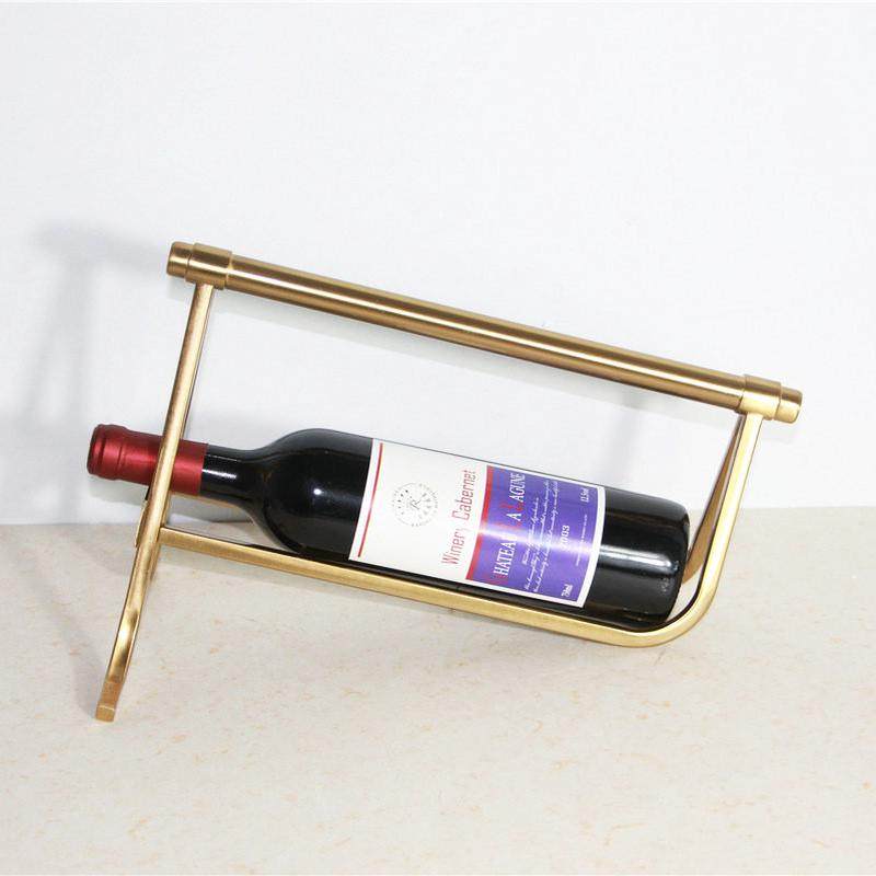 现代简约创意铁艺客厅软装饰样板间家居饰品工艺品红酒架