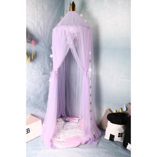 北欧ins新款儿童房圆顶10层帐篷网纱床帐蚊帐4色