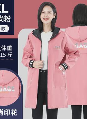 J6DA罩衣女防水防油工作服时尚加绒加厚大人家用厨房长袖做饭围裙