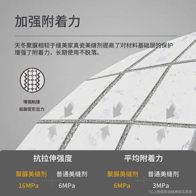缝美家聚脲瓷砖地砖美缝剂抗日晒耐黄变防水防霉地暖可用送工具