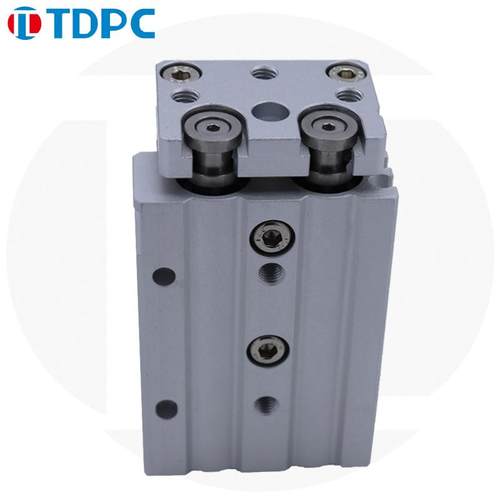 气动hlq小型直线导轨精密气动滑台气缸mxq12-10/20/30/40*50asbs