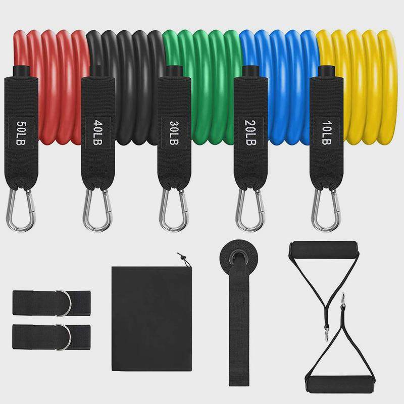 150磅乳胶拉力管套装双层弹力绳13阻力带拉力器件套健身训练,运动/瑜伽/健身/球迷用品,拉力绳/拉力器,淘宝优惠券,粉丝福利购,淘宝优惠卷