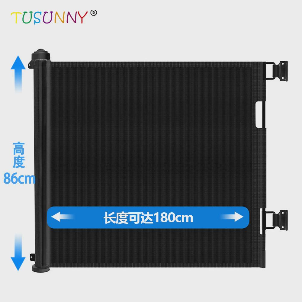 儿童安全围栏可伸缩门栏门栏楼梯防护栏伸缩安全宠物围栏工厂