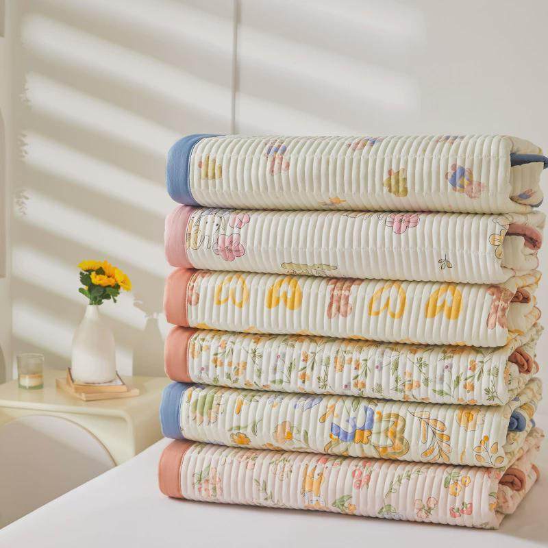 加厚水洗棉麻床盖大豆纤维夹棉加厚宿舍铺盖毯床单床裙绗缝保护垫,床上用品,床裙,淘宝优惠券,粉丝福利购,淘宝优惠卷