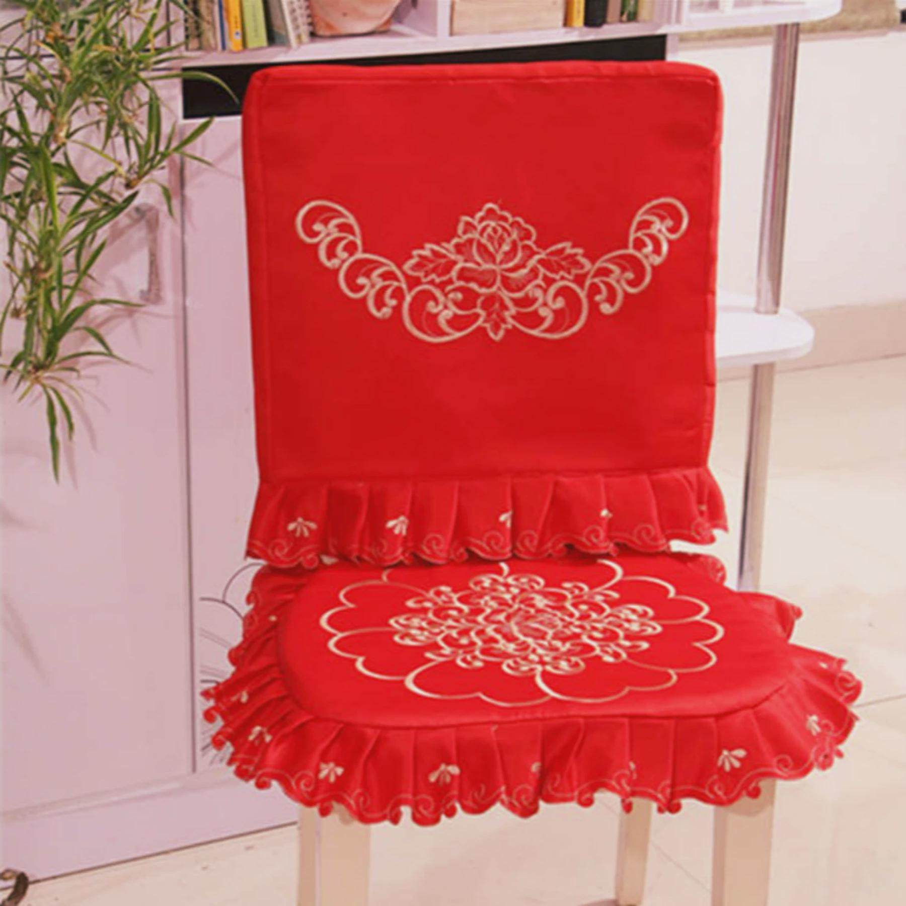 gz6m大红色喜庆结婚庆礼品用品方圆艺床头柜罩餐桌台布电视柜盖布