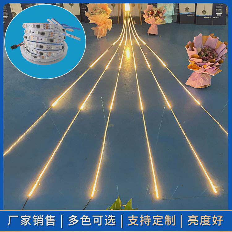 led12v-24v全追光灯带单色流水幻彩亮灯带家用柔性楼梯灯条灯贴