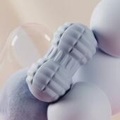 电动花生球深层震动按摩健身颈肩按摩球肌肉放松硅胶筋膜球腰部