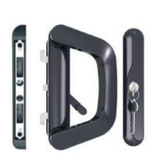 单边豪华移门锁厚重实心别墅对接锁澳式阳台门带匙玻璃门拉手锁