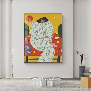 马蒂斯抽象挂画小众ins风壁画清新客厅玄关卧室花瓶艺术装 饰画