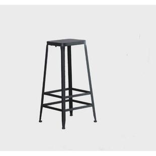 简约酒吧椅高椅子吧台椅高脚凳铁艺家用靠背吧台桌椅组合高脚椅子