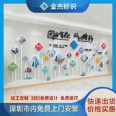 形象墙办公室企业文化墙可自定义文字亚克力雕刻立体字团队风采墙