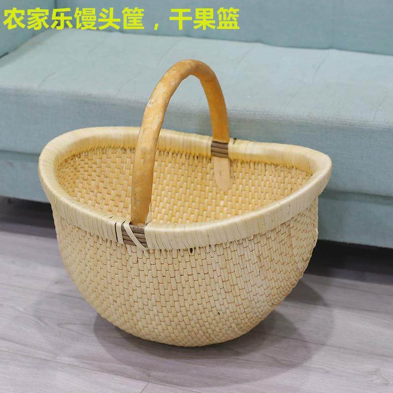 笸箩簸箕柳编簸箕手工编织柳编筐篮子收纳筐篮垸子筐农家乐馒头筐,收纳整理,橱柜收纳筐,淘宝优惠券,粉丝福利购,淘宝优惠卷
