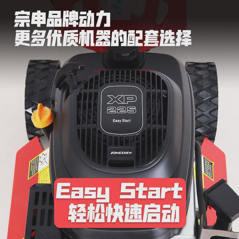 热销家用小型碎草机加宽宗申汽油除草机果园碎草还田机手推草坪割