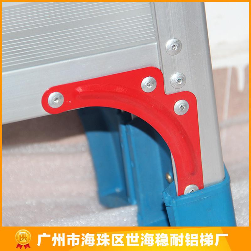 永光铝梯人字梯铝合金材质特厚防滑梯双边双侧铝合金加宽加厚梯子