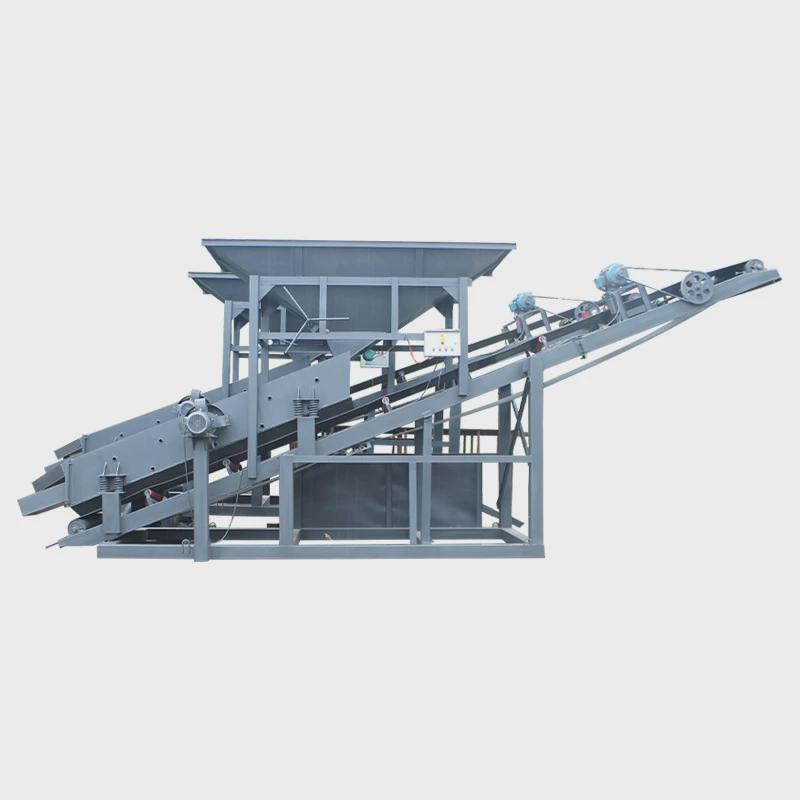 滚筒式筛沙机小型震动全自动可移动矿山搅拌站砂石振动筛沙机