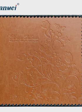 广美工厂皮质封面album相册压花复古创意影楼10寸自黏覆膜影集diy