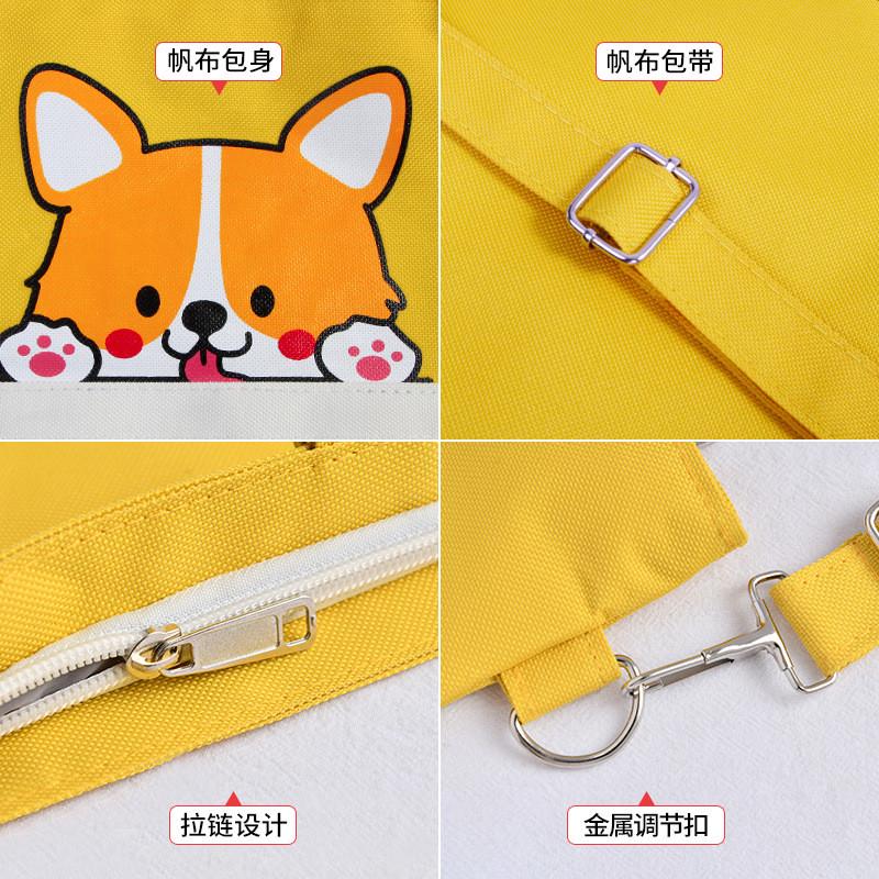 帆布包女可调节斜挎包一件代发大容量ins学生韩版休闲双肩包批发