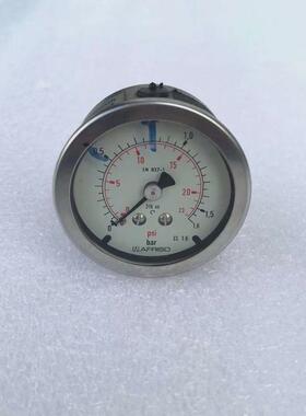 原装AFRISO压力表全不锈钢EN 837-1 0-23psi 0-1.6bar