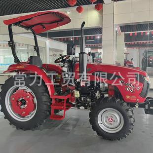 常力504四驱柴油大马力液压电四驱拖拉机方向盘旋耕犁地机低油耗