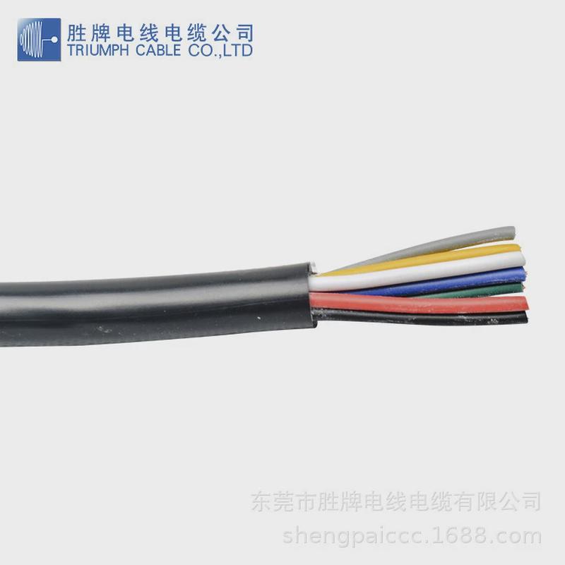 胜牌服务周到压过挤粉线多股纯铜rvv5*1.5护套线家装电源线