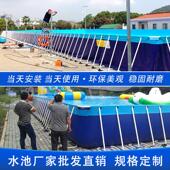 户外游泳池厂家直销大型支架游泳池加厚训练成人泳池野外可拆卸池