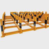 钢筋笼堆放平台建筑施工标准化钢筋笼托架支架架新款 工字钢支架