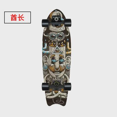 热销滑板四轮单翘刷街板surfskate鱼板28寸枫木鱼尾板cx7-2陆地冲