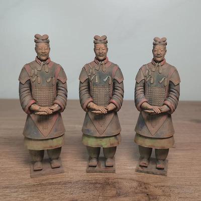 彩绘兵马俑摆件 秦始皇将军俑手办 3d打印秦俑模型西安旅游纪念品